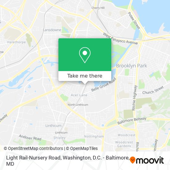 Light Rail-Nursery Road map