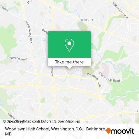 Woodlawn High School map