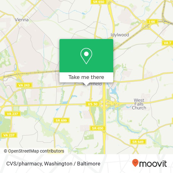 Mapa de CVS / pharmacy, 2905 District Ave