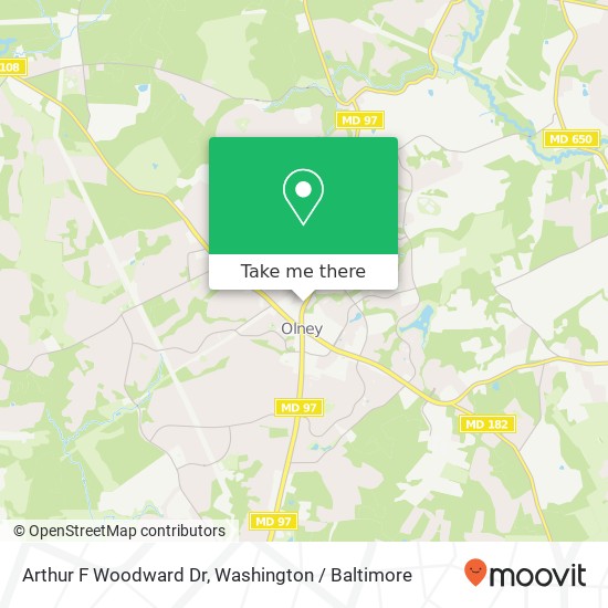 Mapa de Arthur F Woodward Dr, 3416 Olandwood Ct