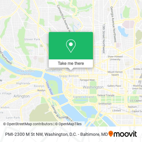 PMI-2300 M St NW map