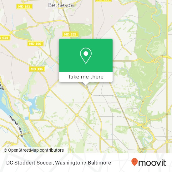 Mapa de DC Stoddert Soccer, 4620 Wisconsin Ave NW