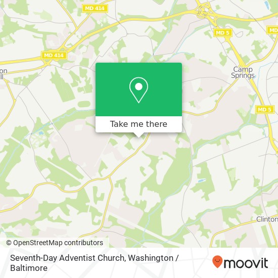 Mapa de Seventh-Day Adventist Church, 7515 Burgess Ln