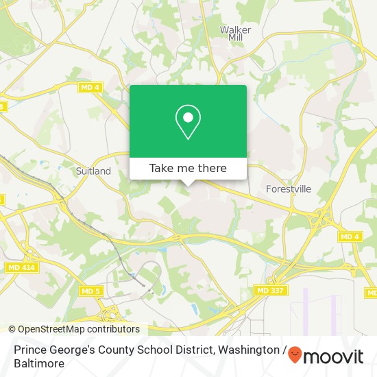 Prince George's County School District, 6201 Surrey Square Ln map