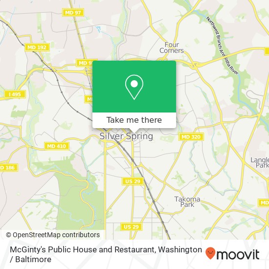 Mapa de McGinty's Public House and Restaurant, 911 Ellsworth Dr