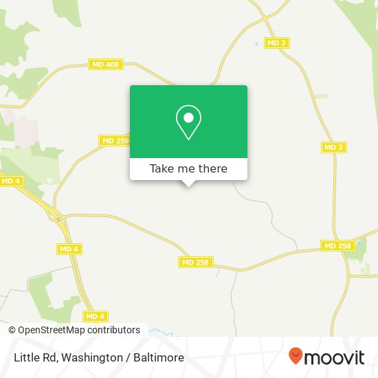 Mapa de Little Rd, Lothian, MD 20711