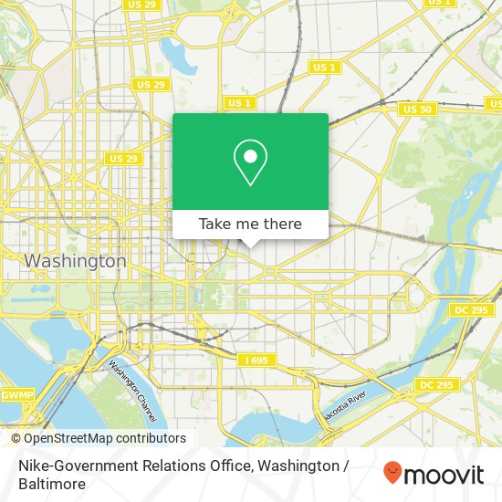 Mapa de Nike-Government Relations Office, 507 2nd St NE