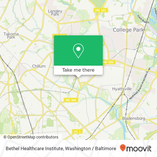 Mapa de Bethel Healthcare Institute, 5617 Ager Rd