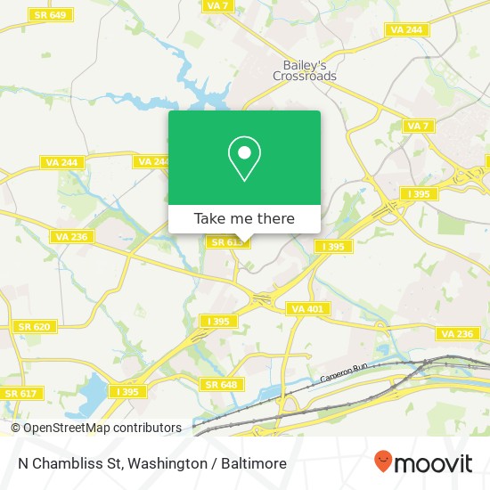 Mapa de N Chambliss St, Alexandria, VA 22312