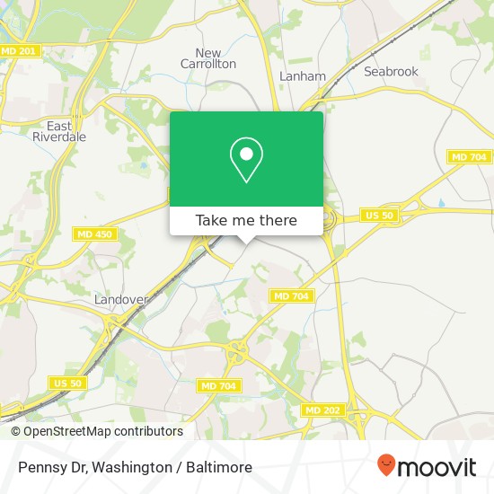 Mapa de Pennsy Dr, Hyattsville (NORTH ENGLEWOOD), MD 20785