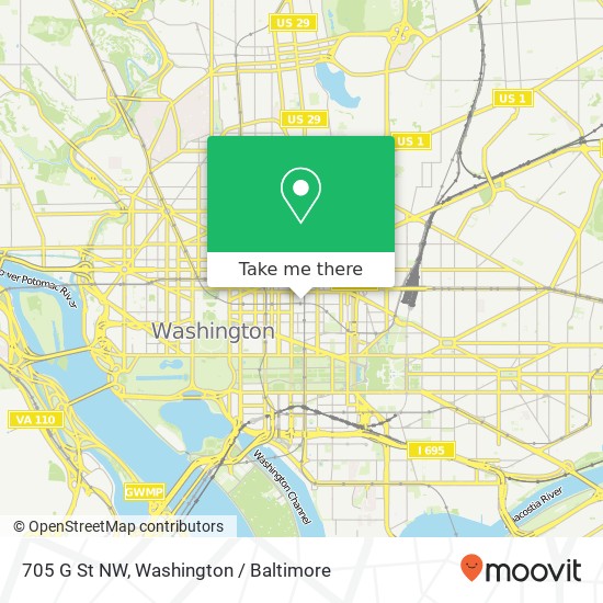 705 G St NW, Washington, DC 20001 map