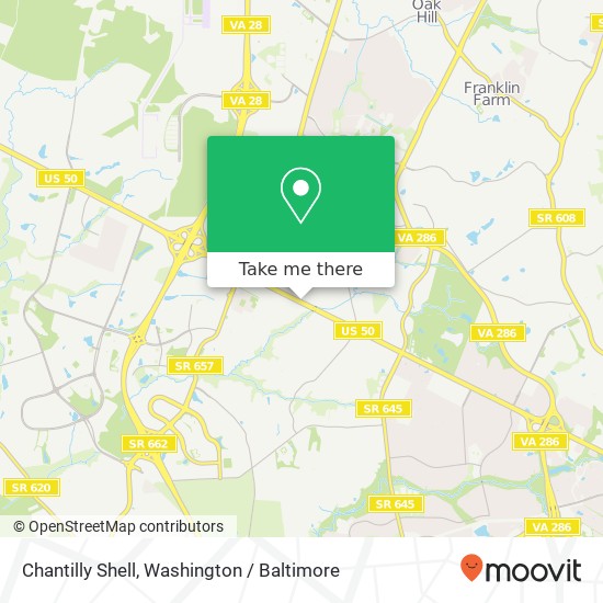 Chantilly Shell, 13704 Lee Jackson Memorial Hwy map