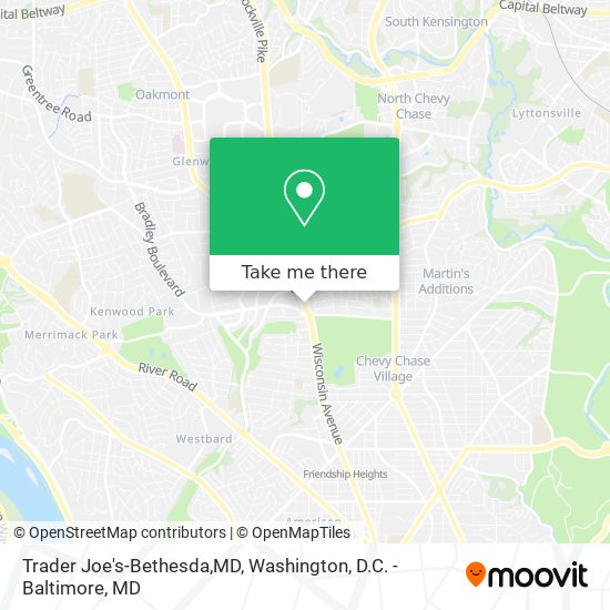 Trader Joe's-Bethesda,MD map