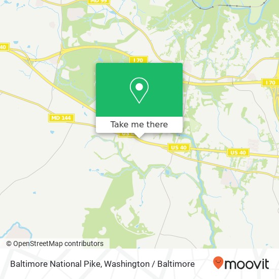 Baltimore National Pike, Ellicott City, MD 21042 map