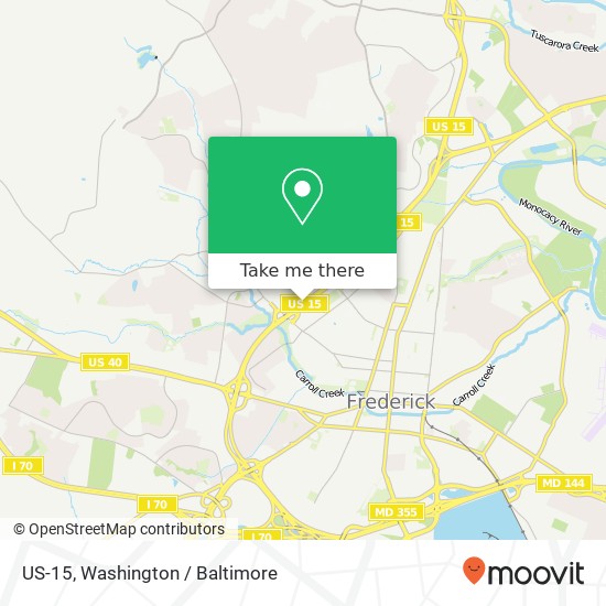 US-15, Frederick (HOOD COLLEGE), MD 21701 map