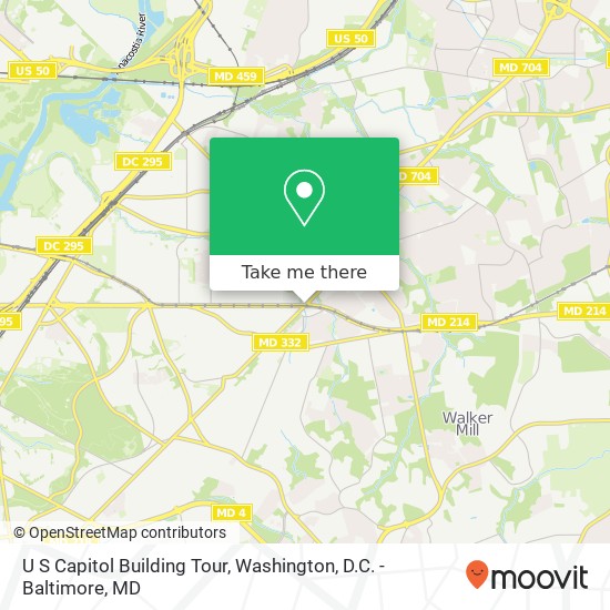 U S Capitol Building Tour map