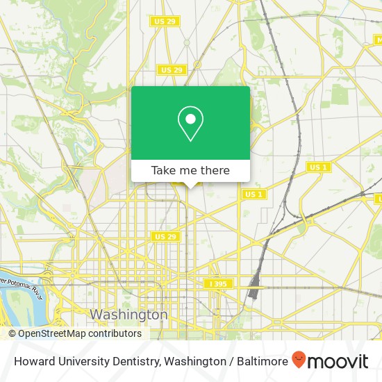 Howard University Dentistry, 600 W St NW map