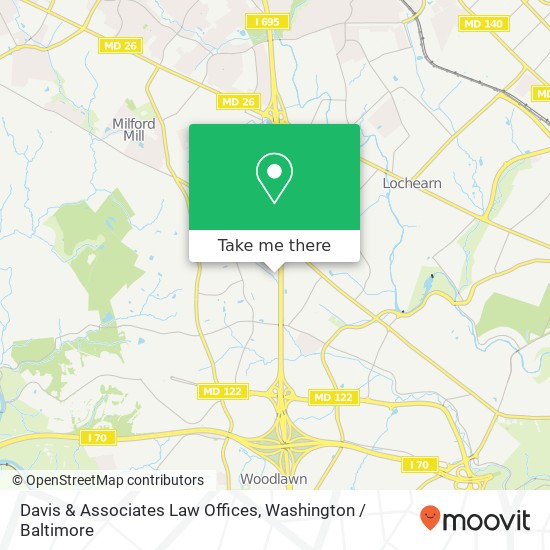 Mapa de Davis & Associates Law Offices, 7127 Rutherford Rd