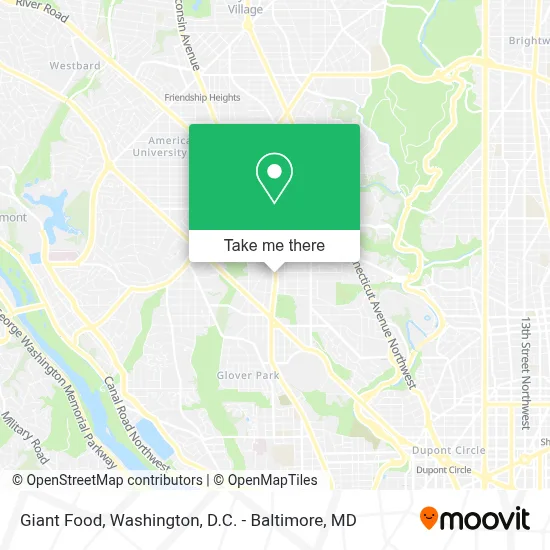 Giant Food map