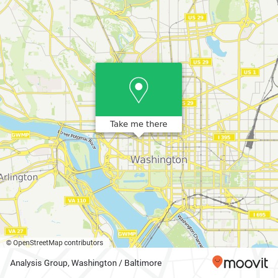 Analysis Group, 1899 Pennsylvania Ave NW map