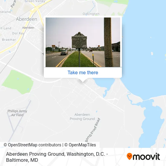 Aberdeen Proving Ground map
