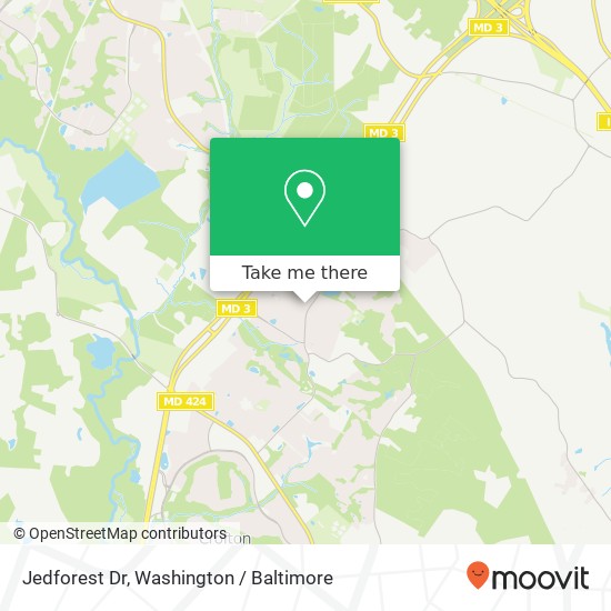 Mapa de Jedforest Dr, Crofton, MD 21114
