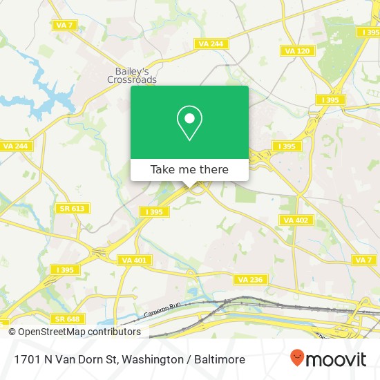 Mapa de 1701 N Van Dorn St, Alexandria, VA 22304