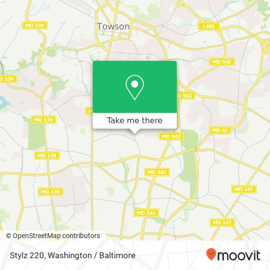 Mapa de Stylz 220, 6309 Sherwood Rd