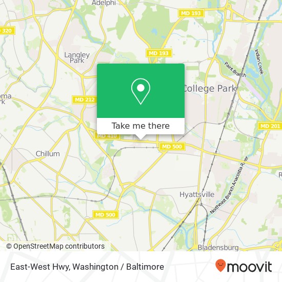 East-West Hwy, Hyattsville, MD 20782 map