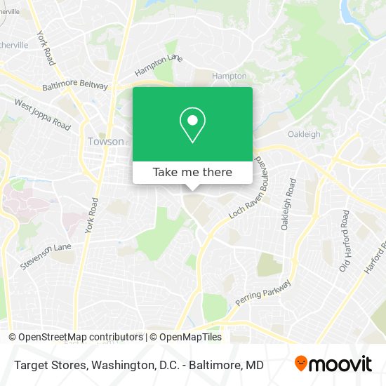 Target Stores map