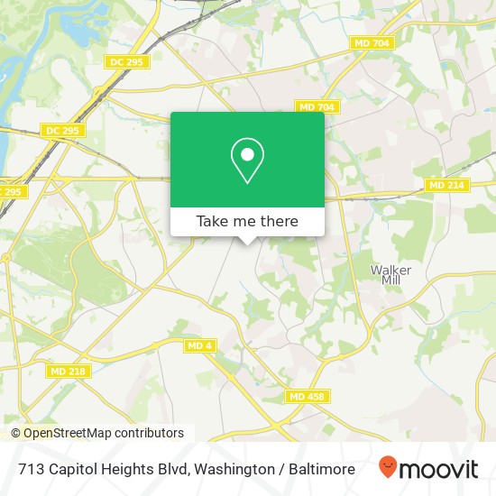 Mapa de 713 Capitol Heights Blvd, Capitol Heights, MD 20743