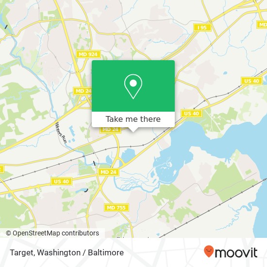 Mapa de Target, 1305 Continental Dr