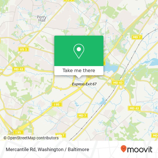Mapa de Mercantile Rd, Nottingham, MD 21236