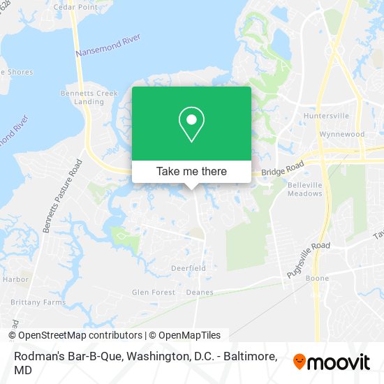 Rodman's Bar-B-Que map