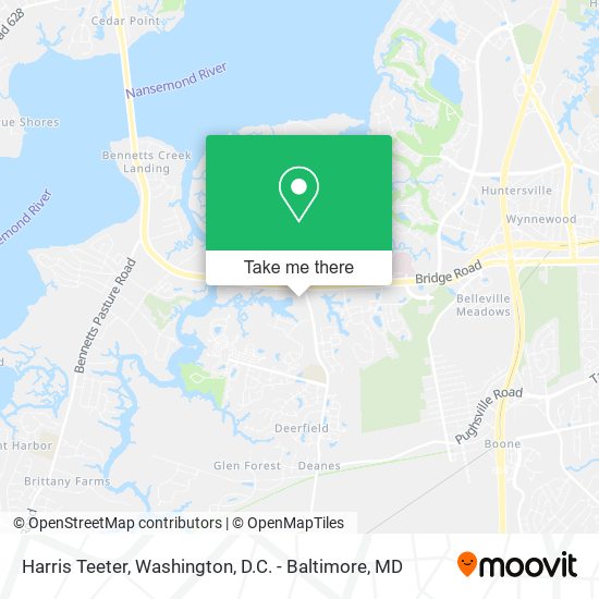 Harris Teeter map