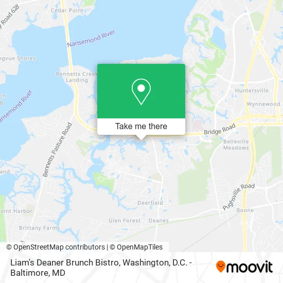 Mapa de Liam's Deaner Brunch Bistro