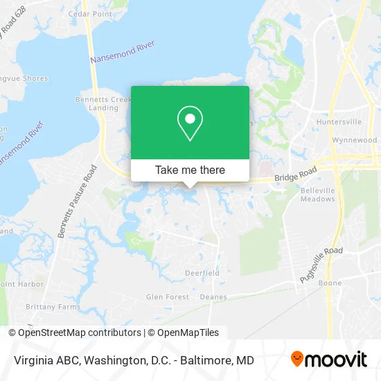 Virginia ABC map