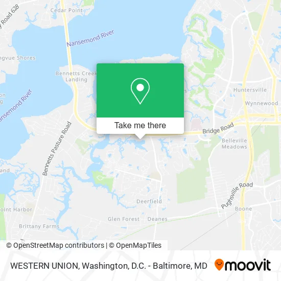 WESTERN UNION map