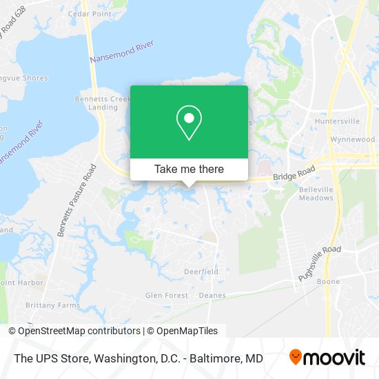 The UPS Store map