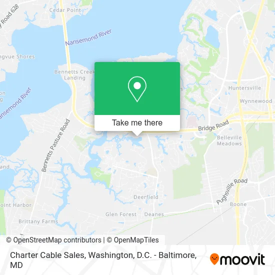 Charter Cable Sales map