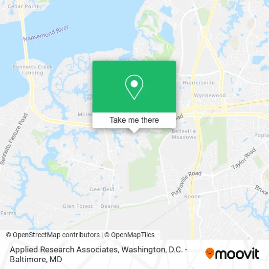 Applied Research Associates map