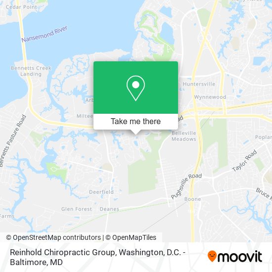 Reinhold Chiropractic Group map