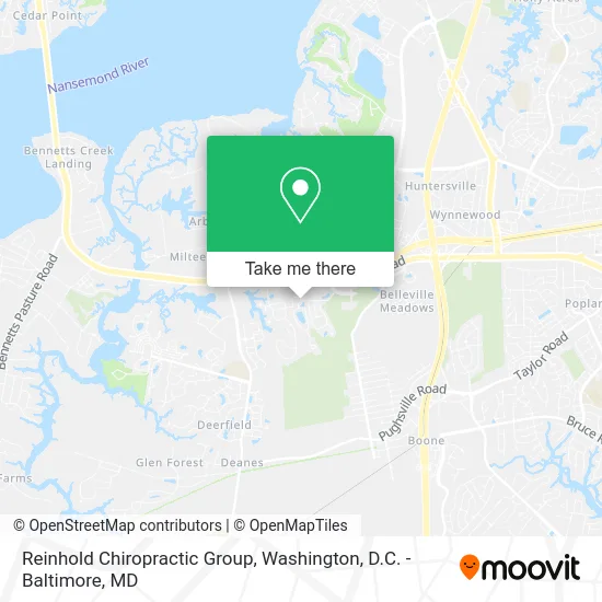 Reinhold Chiropractic Group map