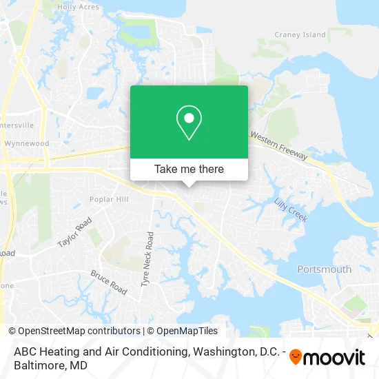 ABC Heating and Air Conditioning map