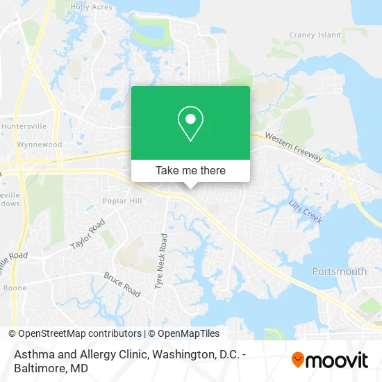 Asthma and Allergy Clinic map