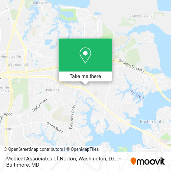 Medical Associates of Norton map