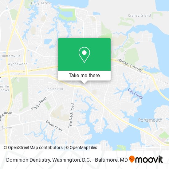 Dominion Dentistry map