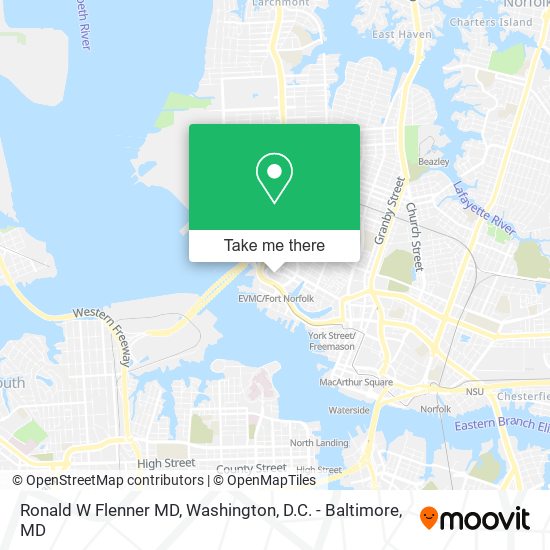 Mapa de Ronald W Flenner MD