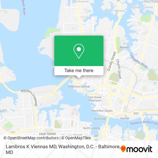Lambros K Viennas MD map