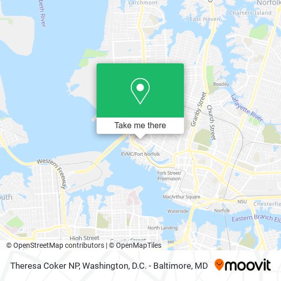 Theresa Coker NP map
